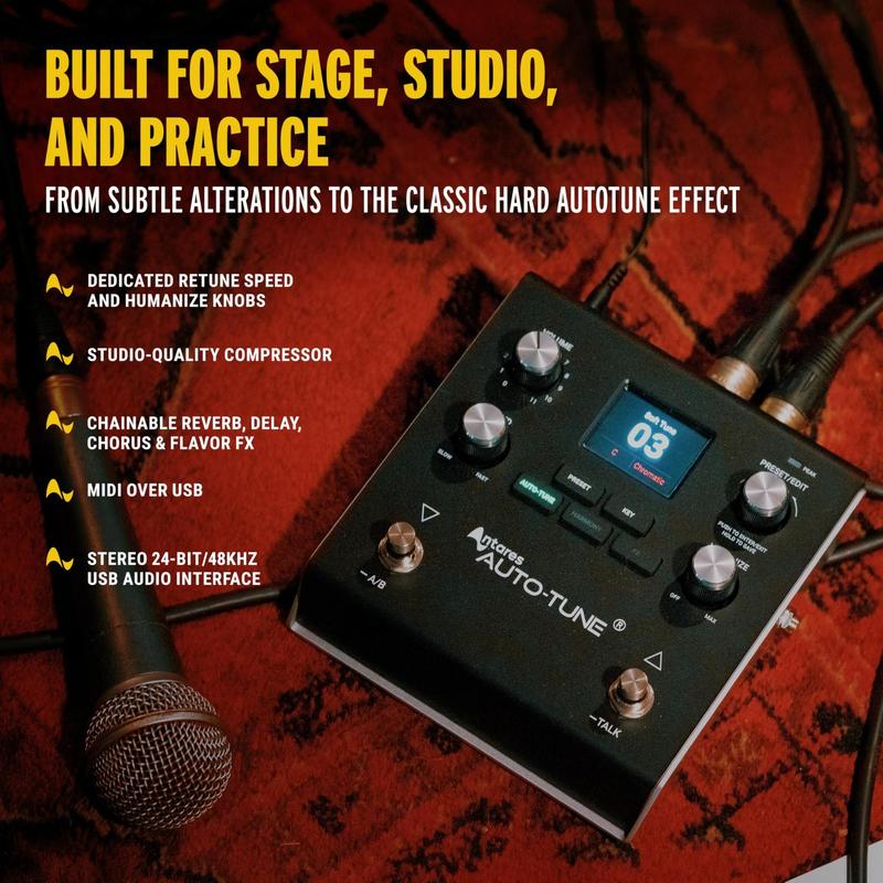 Pedal de efeitos vocais HEADRUSH VX5 com Antares AutoTune - Pedal